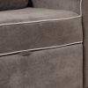 66.5" Linen Upholstered Sleeper Bed , Pull Out Sofa Bed Couch attached two throw pillows,Dual USB Charging Port and Adjustable Backrest for Living Roo