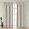 Newport Cotton Lining Window Curtains for Bedroom, Linen Curtains for Living Room, 108 Inches Long Curtains for Living Room, Greige