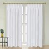 Newport Cotton Lining Window Curtains for Bedroom, Linen Curtains for Living Room, 108 Inches Long Curtains for Living Room, Soft White