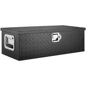 VEVOR Heavy Duty Aluminum Truck Bed Tool Box, Diamond Plate Tool Box with Side Handle and Lock Keys, Storage Tool Box Chest Box Organizer for Pickup,