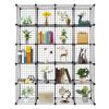 20 Cube Wire Metal Closet Organizer Bookcase Cabinet Wardrobe Storage Shelves