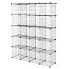 20 Cube Wire Metal Closet Organizer Bookcase Cabinet Wardrobe Storage Shelves