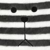 [Striped Bear] Bolster Decorative Back Cushion Throw Pillow