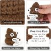 Poo Cute Crochet Potato Toy with Inspirational Quote Card, Ideal Novelty Gag Gift for Friends, Birthdays, Home Decor, Teachers, & Fall Celebrations. U