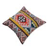 24 x 24 Square Cotton Accent Throw Pillow, Soft Kilim Print, Multicolor