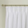 Newport Blackout Curtains for Bedroom, Linen Curtains for Living Room, Window Curtains, Room Darkening Curtains 108 Inches Long, Soft White