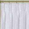 Newport Blackout Curtains for Bedroom, Linen Curtains for Living Room, Window Curtains, Room Darkening Curtains 84 Inches Long, White