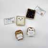 Handcrafted Toast Decor Set, 4-Piece - Cute Room Ornaments & Charming Home Accents, Artisan Crafted, Perfect for Gifting, Crafted with Love for Cozy S