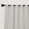 Newport Unlined Window Curtains for Bedroom, Linen Curtains for Living Room, 108 Inches Long Curtains for Living Room, Greige