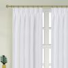 Newport Blackout Curtains for Bedroom, Linen Curtains for Living Room, Window Curtains, Room Darkening Curtains 108 Inches Long, Soft White