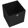 Storage Boxes 10 pcs Non-woven Fabric 11"x11"x11" Black