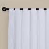 Newport Unlined Window Curtains for Bedroom, Linen Curtains for Living Room, 96 Inches Long Curtains for Living Room, White