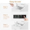 Countertop Ice Maker, 9Pcs/6Mins, 36Lbs/24Hrs, Self-Cleaning Ice Machine with 2 Ice Scoop and Basket, One-Click Operation 2 Sizes of Bullet Ice, Porta