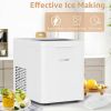 Countertop Ice Maker, 9Pcs/6Mins, 36Lbs/24Hrs, Self-Cleaning Ice Machine with 2 Ice Scoop and Basket, One-Click Operation 2 Sizes of Bullet Ice, Porta