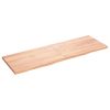 Bathroom Countertop Light Brown 70.9"x23.6"x(0.8"-1.6") Treated Solid Wood