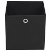 Storage Boxes 10 pcs Non-woven Fabric 11"x11"x11" Black