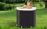 Recovery Ice Tub Foldable Adult Bathtub Outdoor Portable Cold Water Therapy Tub Fitness Rehab Ice Tub For Athletes Long Lasting Insulated Ice Tub, Adu