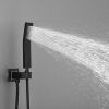 Black thermostatic shower head