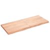 Bathroom Countertop Light Brown 47.2"x19.7"x(0.8"-1.6") Treated Solid Wood