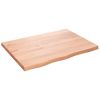 Bathroom Countertop Light Brown 31.5"x23.6"x(0.8"-1.6") Treated Solid Wood