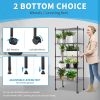 Heavy Duty 5-Tier Shelving Units Adjustable, Wire Shelf with 1000 lbs Capacity (250 per Shelf), 30 "D x 14" W x 65 "H, Black, 5 Levels, Storage Shelf