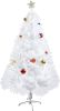 6 FT Premium Spruce Artificial Christmas Tree w/Metal Stand;  White