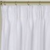 Newport Cotton Lining Window Curtains for Bedroom, Linen Curtains for Living Room, 96 Inches Long Curtains for Living Room, White