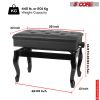 5 Core Piano Bench Wooden Height Adjustable Stool Heavy Duty Keyboard Seat with Storage - PNB WD HD BLK