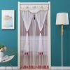 Double Yarn Door Curtain Anti-mosquito Embroidered Tassel Quiet Bedroom Living Room Bathroom Universal Partition Home Decoration