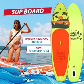 11"√ó33"√ó5.9" Inflatable Ultra-Light Stand Up Paddle Board (Color: Yellow)