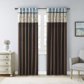 Embroidered Curtain Panel(Only 1 Pc Panel) (Color: as Pic)