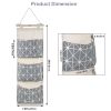 Wall Mounted Storage Bag Door Closet Hanging Storage Bag Organizer Waterproof 3 Pockets Pouch