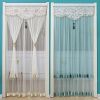 Double Yarn Door Curtain Anti-mosquito Embroidered Tassel Quiet Bedroom Living Room Bathroom Universal Partition Home Decoration