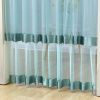 Double Yarn Door Curtain Anti-mosquito Embroidered Tassel Quiet Bedroom Living Room Bathroom Universal Partition Home Decoration